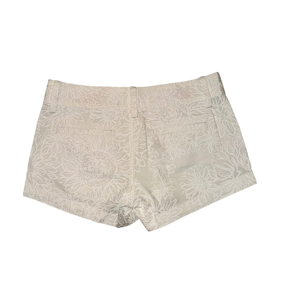 Lilly Pulitzer The Walsh Short Women 00 White Grey Sunflower Floral Excellent - Picture 6 of 9